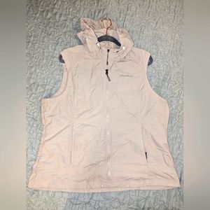 Eddie Bauer Woman's Tan Hooded Hiking Vest Size 2X